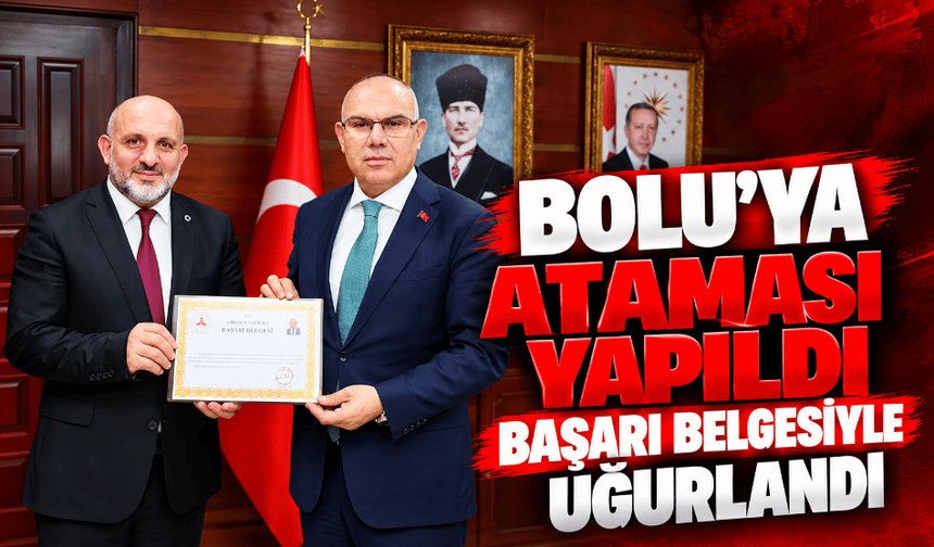 Ataması yapıldı, başarı belgesiyle uğurlandı