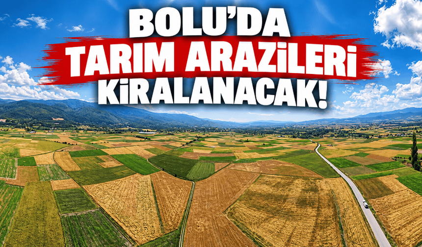 Bolu’da tarım arazileri kiraya verilecek!