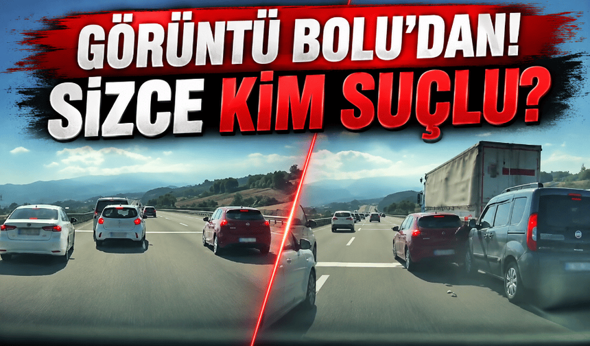 Otoyolda aniden duran araç, kazaya neden oldu!