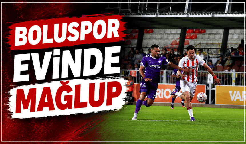 Boluspor evinde mağlup