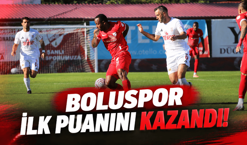 Boluspor, sezonun ilk puanını aldı