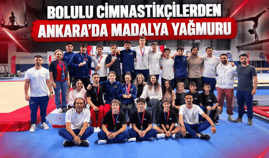 Cimnastikçilerden Ankara'da madalya yağmuru