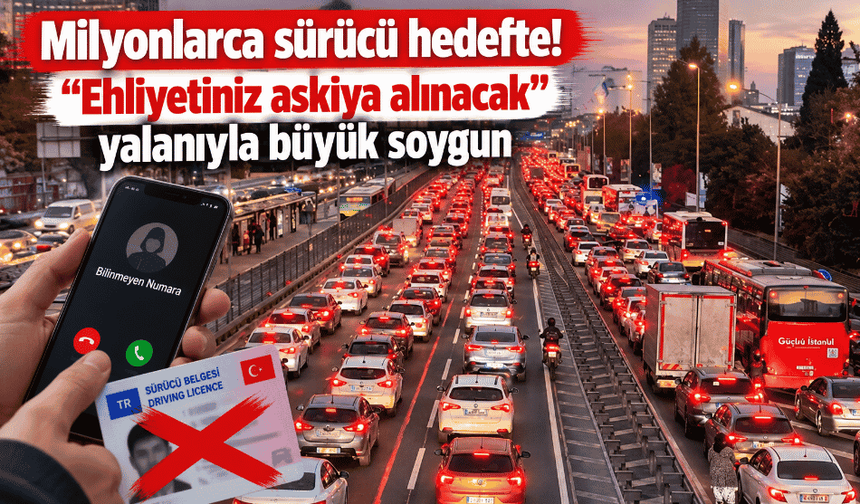 Milyonlarca sürücü hedefte! "Ehliyetiniz askıya alınacak" yalanıyla büyük soygun