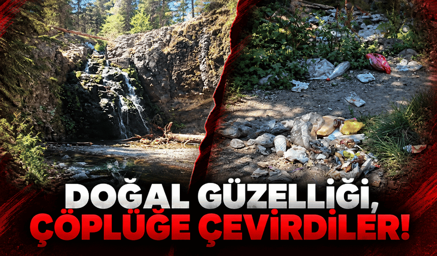 Bolu’nun doğa harikası çöplüğe döndü