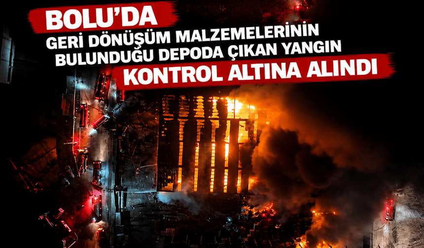 Geri Dönüşüm Deposundaki Yangın Kontrol Altında