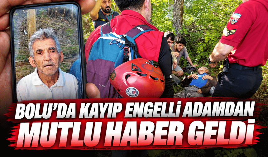 Kayıp engelli adam ormanlık alanda bulundu