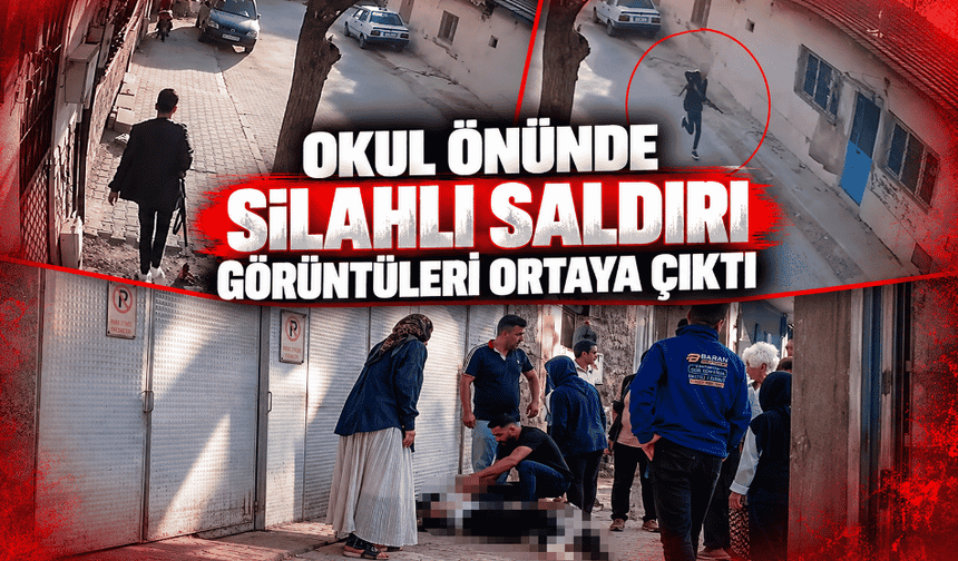 Okul önünde silahlı saldırı görüntüleri ortaya çıktı