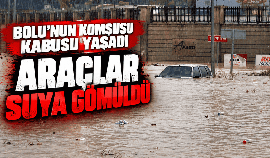 Sağanak hayatı felç etti: Otomobil suya gömüldü, evleri su bastı