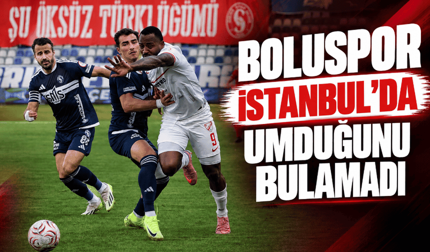 1.lig: SMS Grup Sarıyer:2 Boluspor:1
