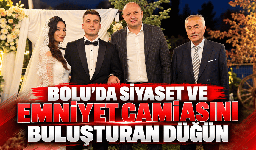 Siyaset ve emniyet camiasını buluşturan düğün