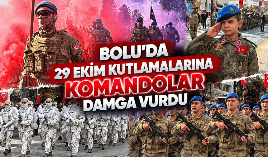 29 Ekim kutlamalarına komandolar damga vurdu