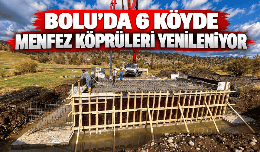 6 köyde menfez köprüleri yenileniyor