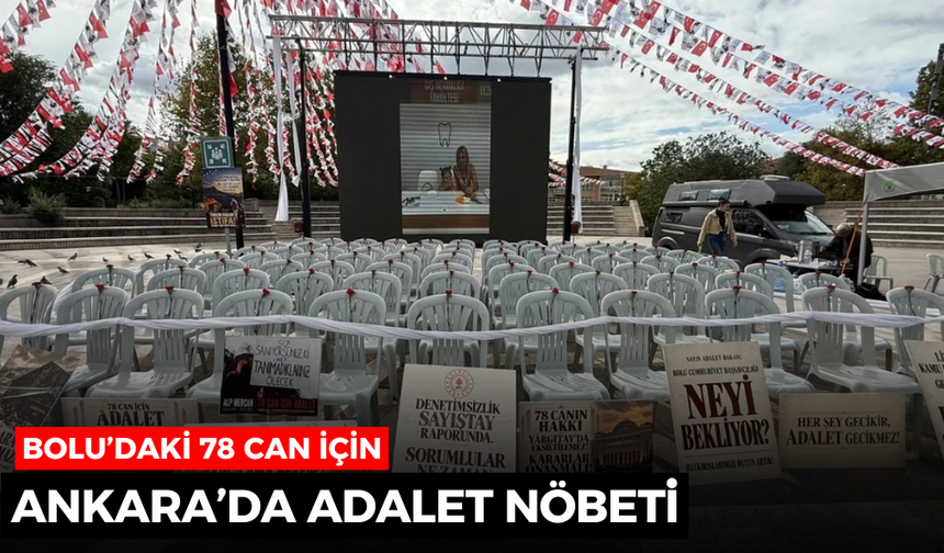 78 can için 78 boş sandalye! Aileler Ankara’da adalet nöbetinde