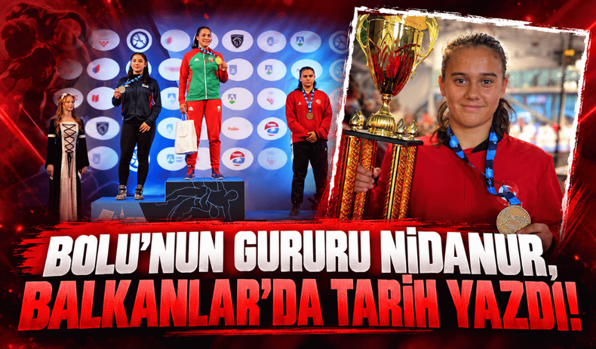 Balkan Güreş Şampiyonası’nda Bolu’yu gururlandırdı