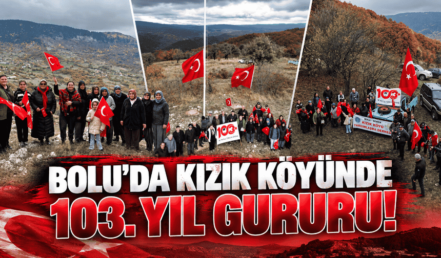 Bir köy Cumhuriyet için buluştu! 103. yılda gururlandıran kutlama