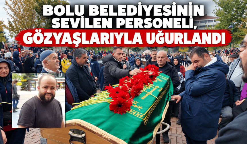 Bolu Belediyesinin sevilen personeli, gözyaşlarıyla uğurlandı
