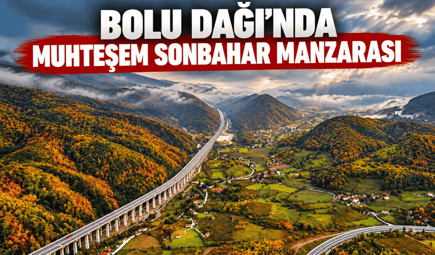 Bolu Dağı'nda sonbahar manzarası