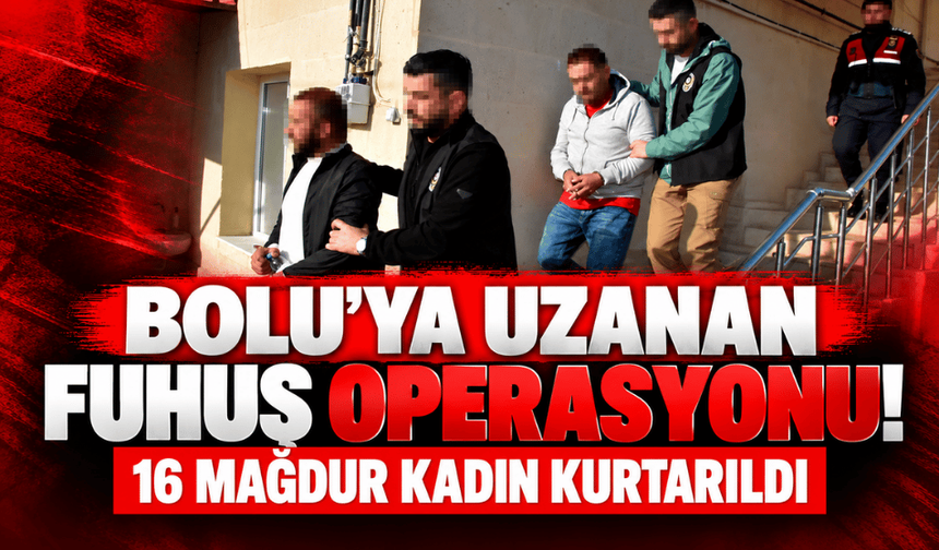Bolu dahil 9 ilde büyük fuhuş operasyonu! 29 gözaltı, 16 kadın kurtarıldı