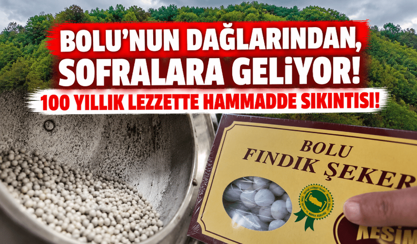 Bolu'nun 100 yıllık fındık şekeri, hammadde sıkıntısı çekiyor