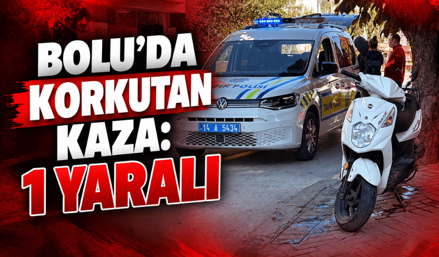 Bolu’da motosiklet ile otomobil çarpıştı: 1 yaralı