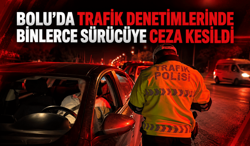 Bolu'da 162 bin araç denetlendi: 8 bin sürücüye ceza