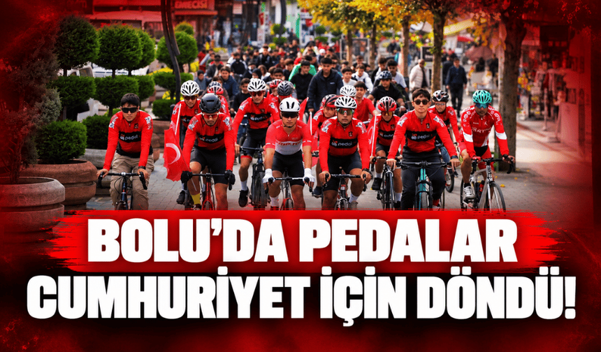Bolu’da Cumhuriyet’in 103’üncü yılına özel bisiklet turu