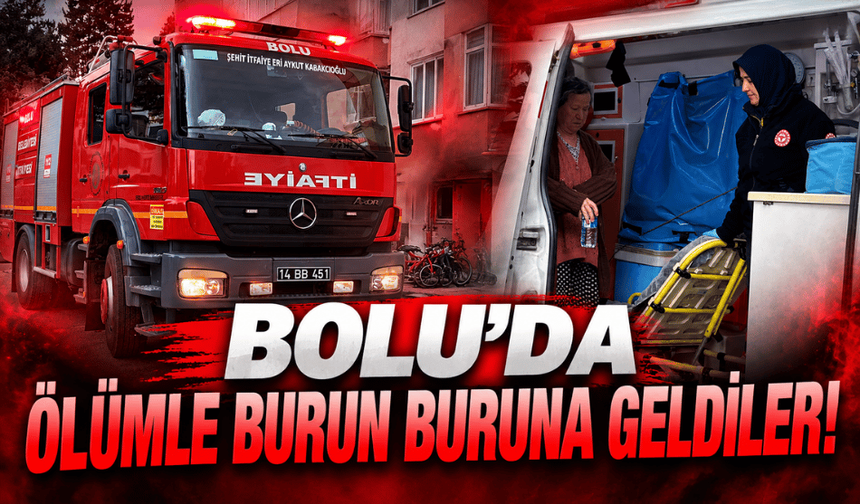 Bolu'da elektrik panosu yangını: "Dumandan aşağıya inemedik"