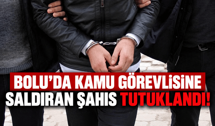 Bolu’da, kamu görevlilerine saldıran şahıs tutuklandı