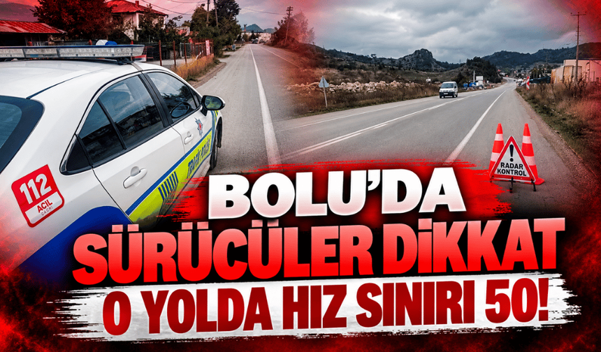 Bolu’da yenilenen yolda artan kazalar sonrası radarlı hız denetimi başlatıldı
