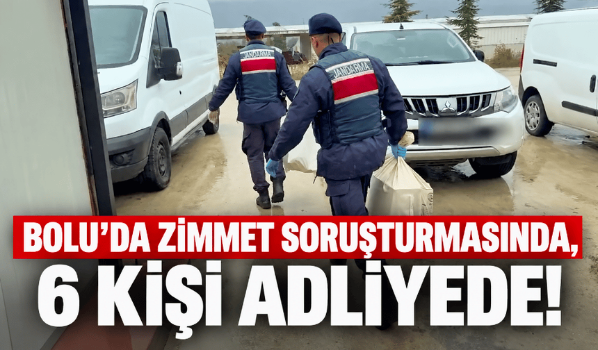 Bolu Belediyesi “zimmet” operasyonunda 6 kişi adliyede
