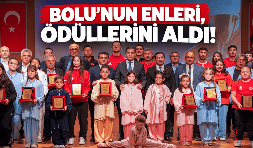 Bolu’da yılın enleri ödüllerini aldı