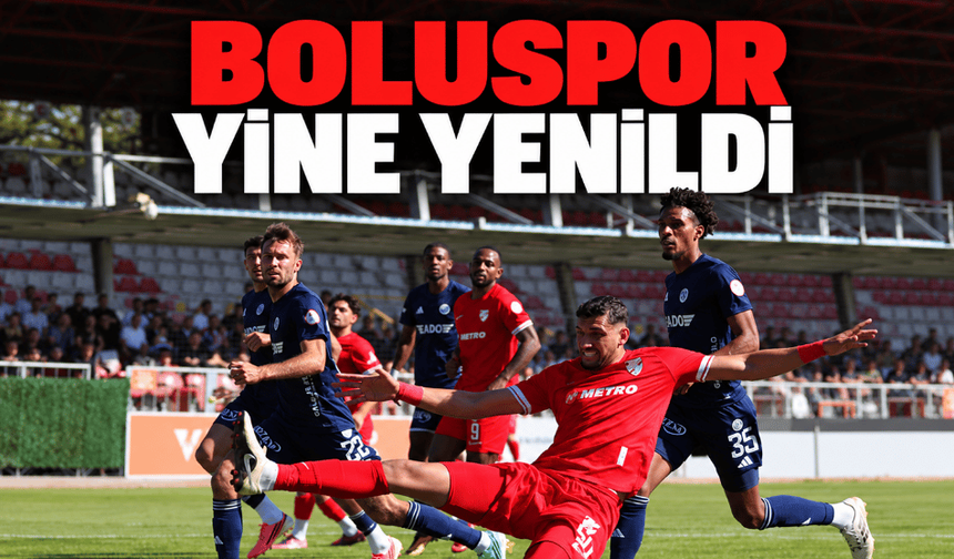 Boluspor evinde Antalyaspor'a mağlup oldu: 0-1