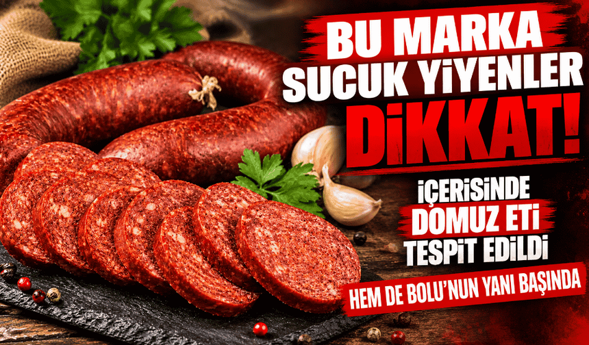 Bu marka sucuk yiyenler dikkat! İçerisinde domuz eti tespit edildi