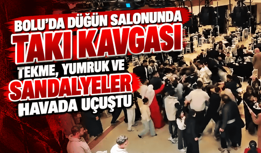 Düğün salonunda takı kavgası: Tekme, yumruk ve sandalyeler havada uçuştu