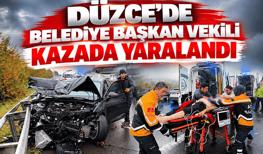 Düzce'de Belediye Başkan Vekili kazada yaralandı