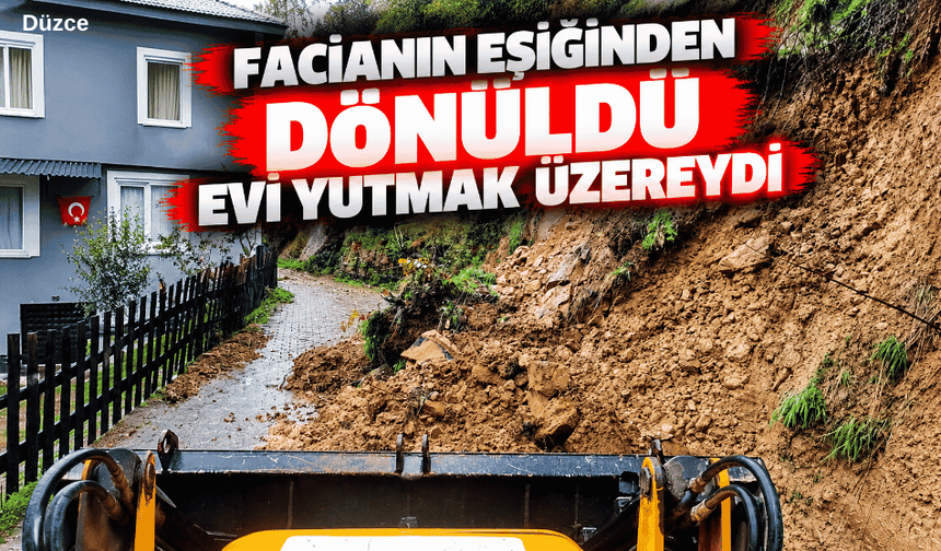 Facianın eşiğinden dönüldü evi yutmak üzereydi