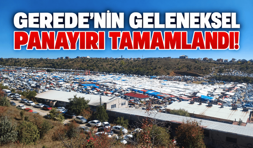 Bolu’daki geleneksel panayır tamamlandı!