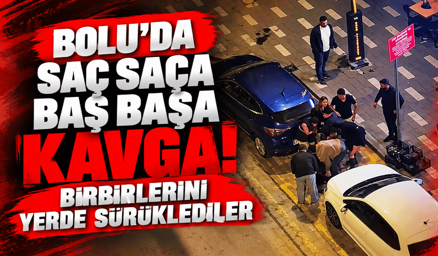 Kadınlar birbirine girdi! yerde sürükledikleri anlar kamerada