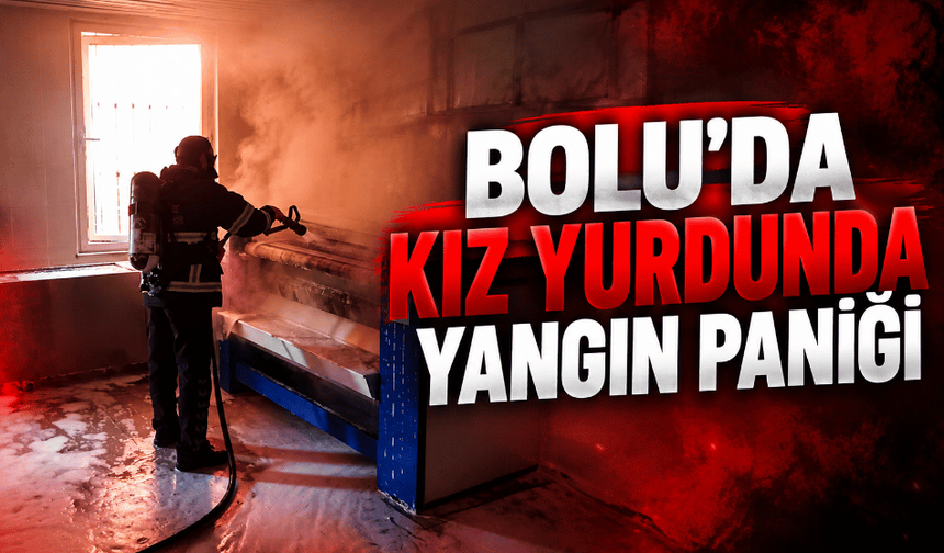 Kız yurdunda yangın paniği