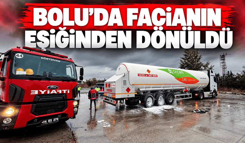 LPG yüklü tırda yangın