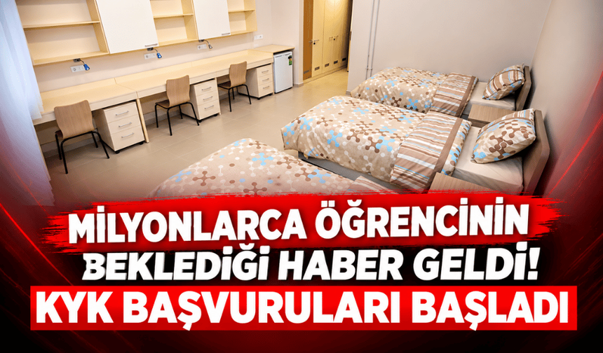 Milyonlarca öğrenciyi ilgilendiriyor! KYK burs ve kredi başvuruları başladı