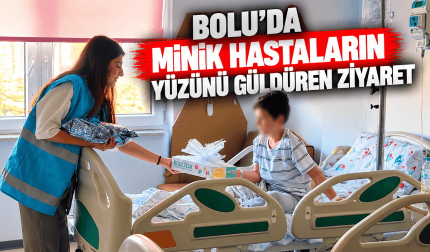 Minik hastaların yüzünü güldüren ziyaret