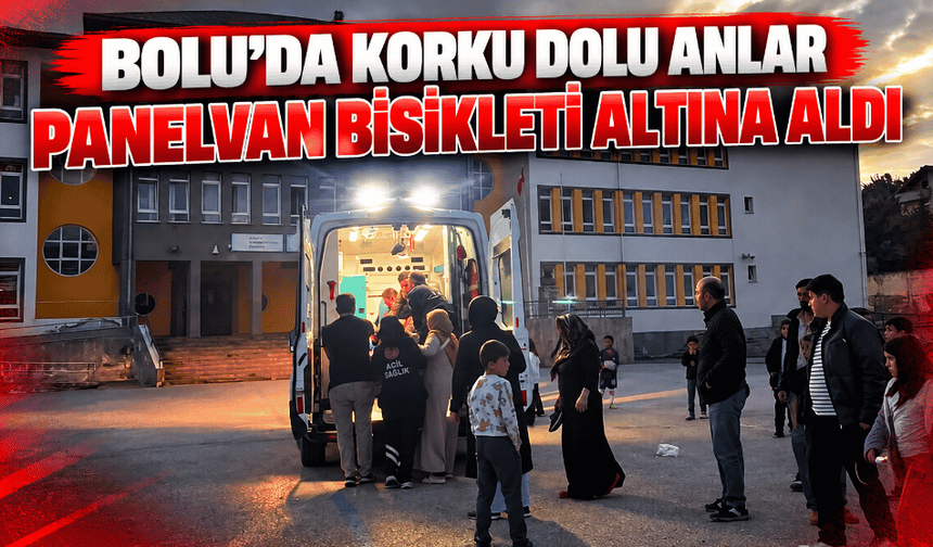 Panelvanın çarptığı bisikletli çocuk yaralandı