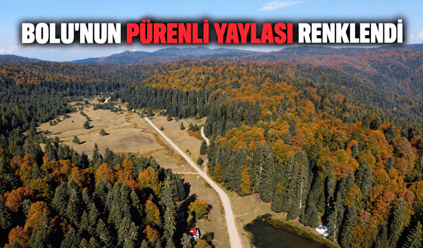 Bolu’nun Pürenli Yaylasında, sonbahar güzelliği yaşanıyor