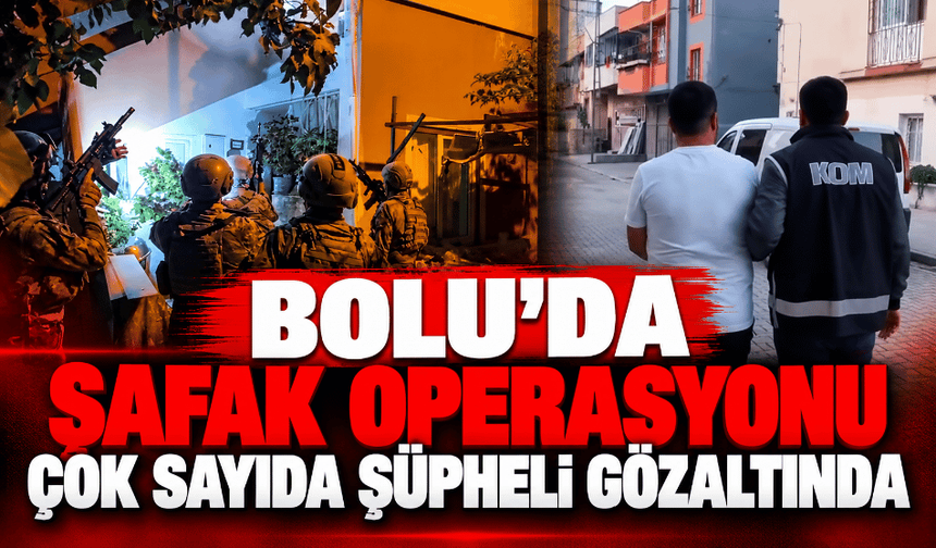 Şafak operasyonu çok sayıda şüpheli gözaltında
