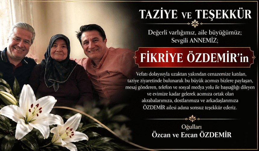 Taziye ve Teşekkür
