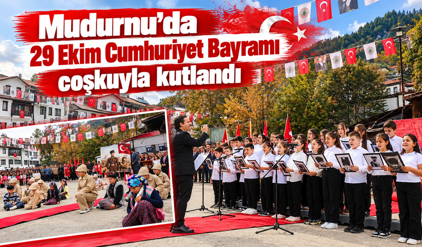 Mudurnu'da 29 Ekim Cumhuriyet Bayramı coşkuyla kutlandı