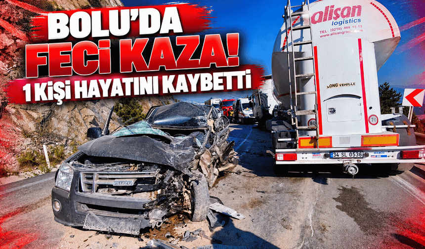 Tır ile pikap çarpıştı: 1 ölü, 2 yaralı