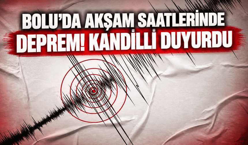 Türkiye'de bir deprem daha! merkezi belli oldu