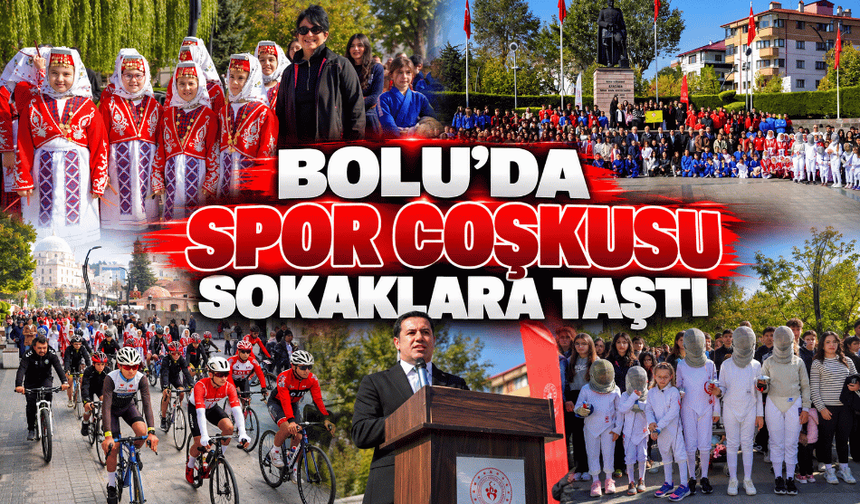 Türkiye’nin spor haftasında Bolu’dan renkli görüntüler